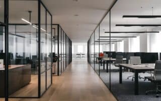 A,Modern,Workspace,Characterized,By,A,Sleek,,Minimalist,Design.,The